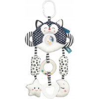 Jucărie pentru pătuturi si carucioare Sensillo  Cat Black/White 230 (Z-0340)