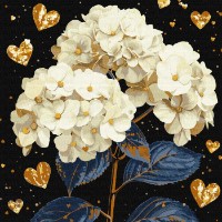 Tablou pe numere Ideyka Beautiful Flowers 40x40cm (KHO3277)