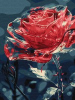 Tablou pe numere Ideyka Crystal Flower 30x40cm (KHO3285)