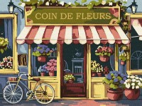 Tablou pe numere Ideyka Flower Corner 30x40cm (KHO3648) 