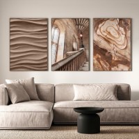 Pictură ArtShop Beige Texture and Architecture 40x60cm (SET484-M-L)