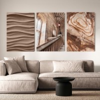 Pictură ArtShop Beige Texture and Architecture 60x90cm (SET484-XL-L)