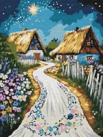 Tablou pe numere Ideyka Hut 30x40cm (KHO5161) 