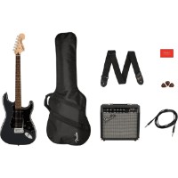 Chitara electrica Fender Squier Affinity Stratocaster 15G HSS LF CFM (charcoal frost metallic)