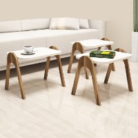 Set măsuţe cafea Hanah Home Paris Walnut Cream imaginea #2 — magazin online Desire.md