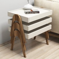 Set măsuţe cafea Hanah Home Roma Walnut Cream