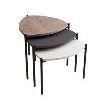 Set măsuţe cafea Hanah Home Lenny Multicolor imaginea #6 — magazin online Desire.md