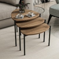 Набор журнальных столиков Hanah Home Lenny Walnut
