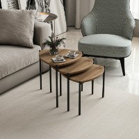 Набор журнальных столиков Hanah Home Lenny Walnut фото №3 — интернет-магазин Desire.md
