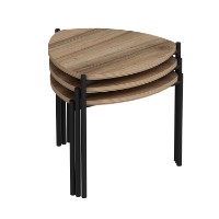 Набор журнальных столиков Hanah Home Lenny Walnut фото №7 — интернет-магазин Desire.md