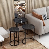 Набор журнальных столиков Hanah Home Gloria Black фото №2 — интернет-магазин Desire.md