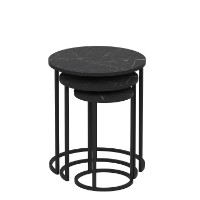 Набор журнальных столиков Hanah Home Gloria Black фото №4 — интернет-магазин Desire.md
