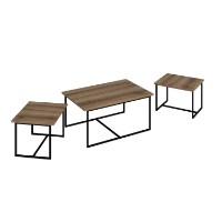 Set măsuţe cafea Hanah Home Levada Walnut imaginea #5 — magazin online Desire.md