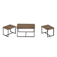 Set măsuţe cafea Hanah Home Levada Walnut imaginea #7 — magazin online Desire.md