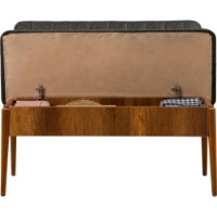Fotoliu moale Bancheta Trendy Vina Bank Walnut/Anthracit 110x85x40cm GTR006474 imaginea #5 — magazin online Desire.md