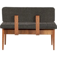 Fotoliu moale Bancheta Trendy Vina Bank Walnut/Anthracit 110x85x40cm GTR006474 imaginea #2 — magazin online Desire.md
