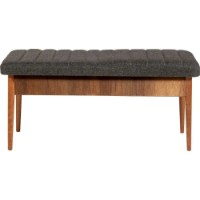 Bancheta Trendy Vina Bench Anthracit/Walnut 110x46x40cm GTR006470 imaginea #1 — magazin online Desire.md