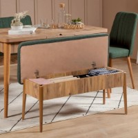 Bancheta Trendy Vina Pine Atlantic/Green 110x46x40cm GTR006471 imaginea #3 — magazin online Desire.md