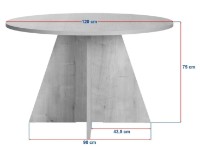 Masă pentru bucătărie Trendy Virella Atlantic Pine 120x75x120cm (GTR008197) imaginea #6 — magazin online Desire.md