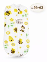 Sac de dormit pentru bebeluși Minikin Little Bee 56-62cm (201000356-62)