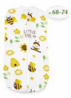 Sac de dormit pentru bebeluși Minikin Little Bee 68-74cm (201000368-74)