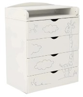 Comodă Perna Mea Happy Baby Giraffe 800x1030 White (MW-DSK-J701)