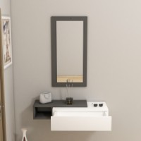 Masă consolă Hanah Home Vien Anthracite White imaginea #2 — magazin online Desire.md