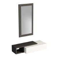 Masă consolă Hanah Home Vien Anthracite White imaginea #4 — magazin online Desire.md