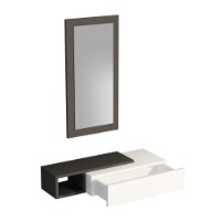 Masă consolă Hanah Home Vien Anthracite White imaginea #5 — magazin online Desire.md