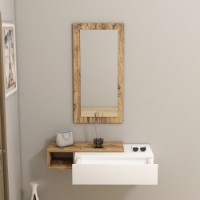 Masă consolă Hanah Home Vien Atlantic Pine White imaginea #2 — magazin online Desire.md
