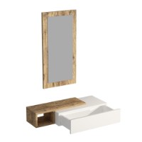 Masă consolă Hanah Home Vien Atlantic Pine White imaginea #5 — magazin online Desire.md