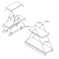 Полка для кухни Hanah Home Masa Servis Rafi фото №13 — интернет-магазин Desire.md