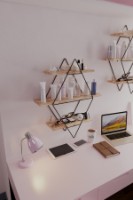 Raft de perete Hanah Home Prizma Raf Buyuk Boy Salon Tipi 2 imaginea #2 — magazin online Desire.md