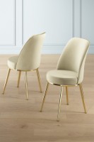 Set mobilă pentru bucătărie Hanah Home Pefa Cream Gold