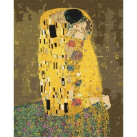 Tablou pe numere Ideyka Kiss 2 Gustav Klimt 40x50cm (KHO4534)