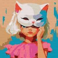 Tablou pe numere Ideyka Meow 50x50cm (KHO8541) 