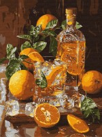 Tablou pe numere Ideyka Orange Evening 30x40cm (KHO5754) 
