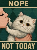 Tablou pe numere Ideyka Poster. Not Today 30x40cm (KHO6802)