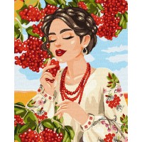 Tablou pe numere Ideyka Red Viburnum 40x50cm (KHO4575) 