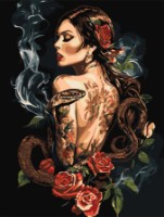 Tablou pe numere Ideyka Rose Fortune Teller 30x40cm (KHO8608) 