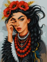 Tablou pe numere Ideyka Winged 30x40cm (KHO8656) 