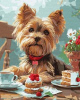 Tablou pe numere Ideyka Yorkie 40x50cm (KHO6629) 