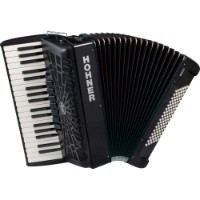 Acordeon Hohner Bravo III 96 silent key black  96 BASS Black (16722)
