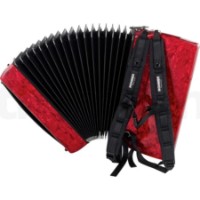 Acordeon Parrot Bravo III 96 Silent Key Red imaginea #2 — magazin online Desire.md
