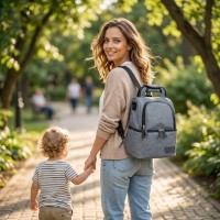 Geanta pentru mama Moni Aurora Grey (MT.225260) imaginea #7 — magazin online Desire.md