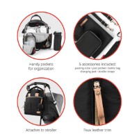Rucsac pentru mamici Skip Hop Black Suite (00708567) imaginea #8 — magazin online Desire.md