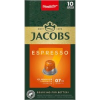 Capsule pentru aparatele de cafea Jacobs Espresso Classico 10pcs