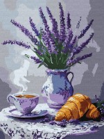 Tablou pe numere Ideyka Natura statica cu lavanda 30x40cm (KHO3324)