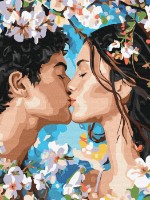 Tablou pe numere Ideyka Sarutul primaverii 30x40cm (KHO8624)