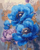 Tablou pe numere Ideyka Simfonia florilor cu vopsele metalice 40x50cm (KHO3275)